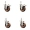 Service Caster 4 Inch 316SS High Temp Glass Filled Nylon 1/2 Inch Stem Caster Lock Brake, 2PK SS316TSTTL20S414-GFNSHT-121315-2-S2 - alternate 1